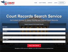Tablet Screenshot of courtrecordfinder.com